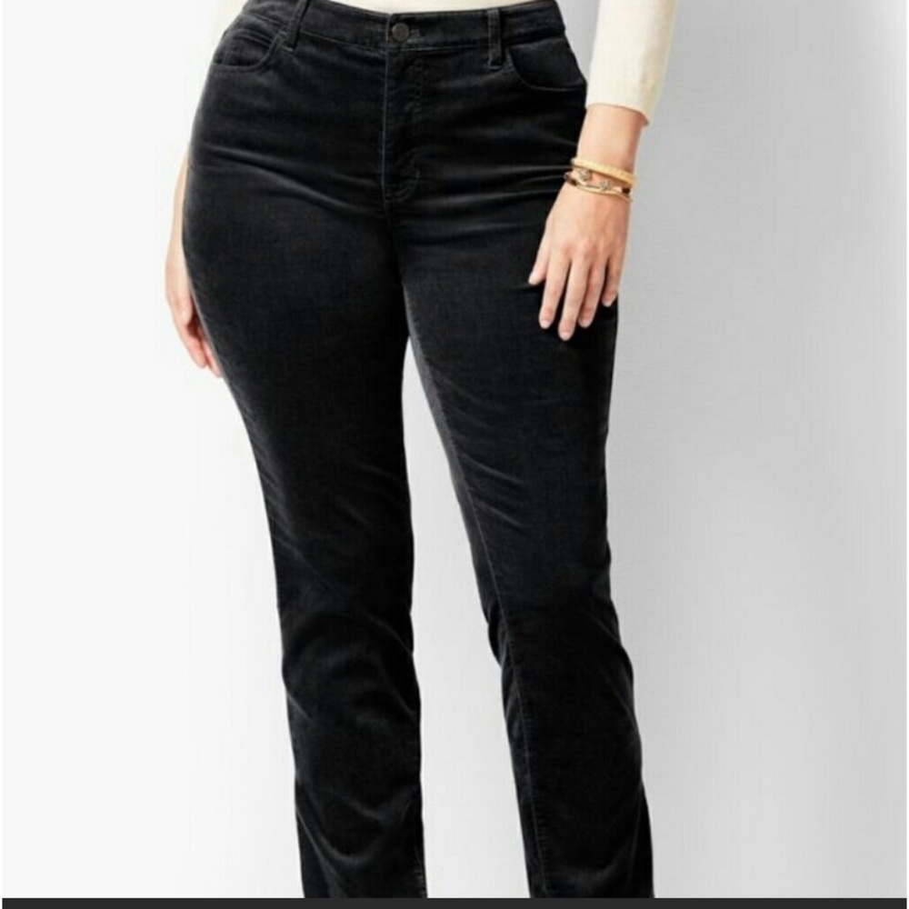 Talbots Stretch Velvet Five Pocket Pants 6